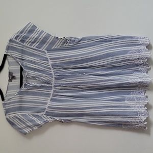 Blue & White Blouse